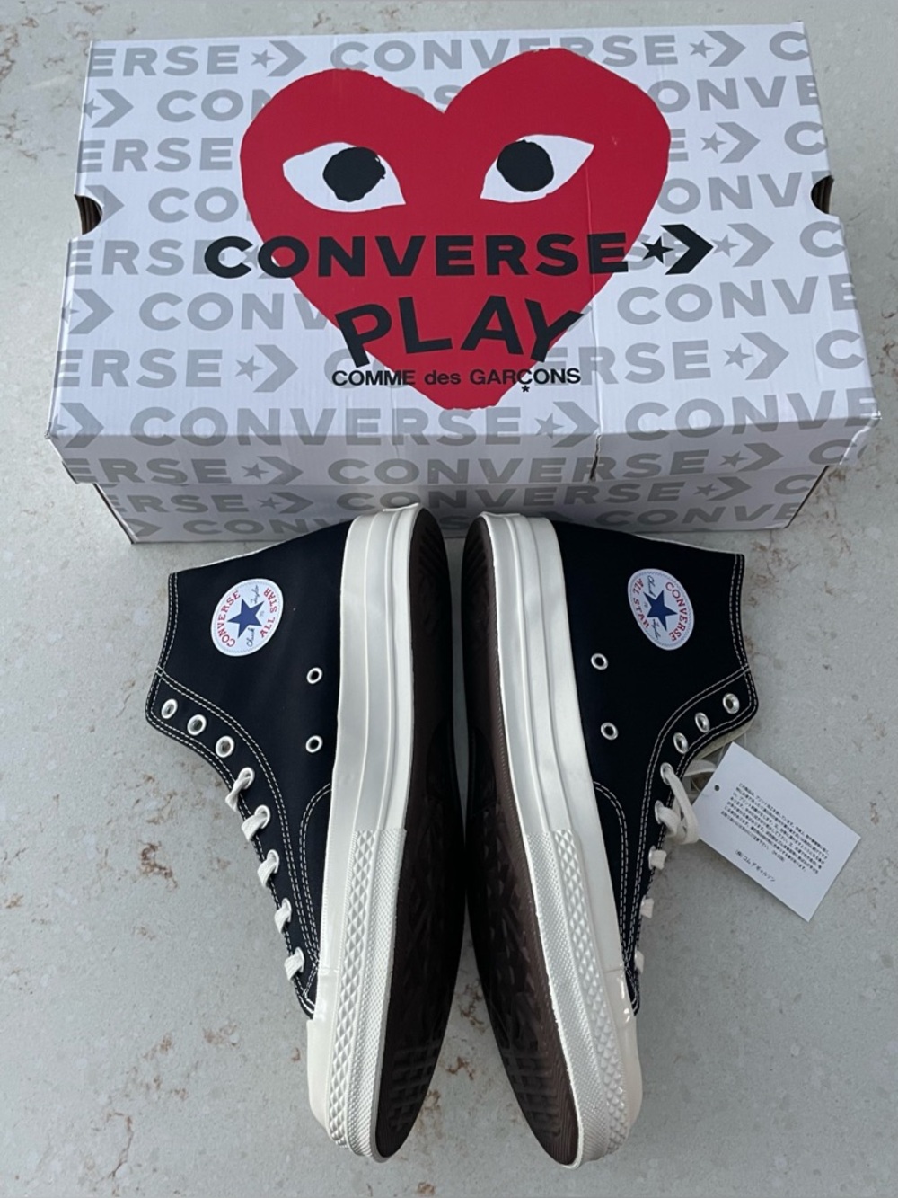 Converse Play Comme des Garçons Box High Tops - Picture 4 of 6